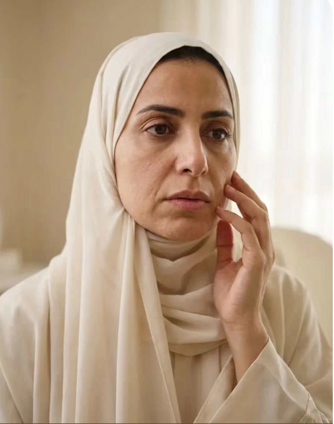 بشرة متضررة